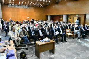 "Πλημμύρισε" η αίθουσα "Μανόλης Αναγνωστάκης" από κόσμο, στην τελετή έναρξης του 1ου Συνεδρίου Ερασιτεχνικού Αθλητισμού του ΠΣΑΤ-Οι χαιρετισμοί